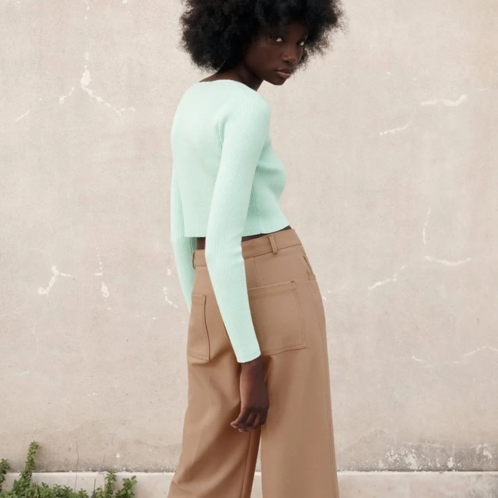 ZARA Knit Cropped Jacket